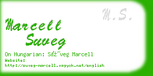 marcell suveg business card